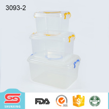 nuevo producto popular hogar artículo caja de almacenamiento de plástico con mango